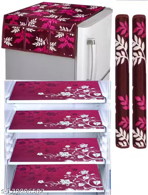 Fridge Cover Set Double Door